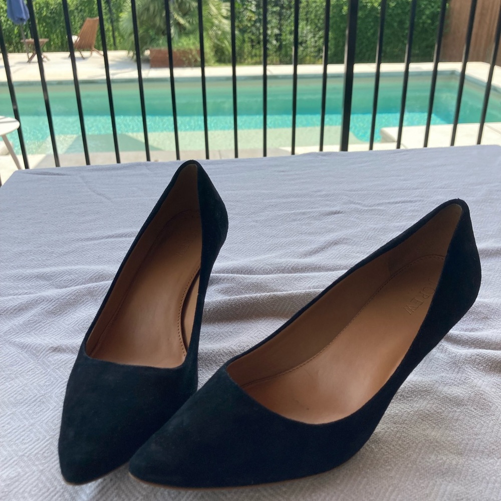 Black Suede Heels from J. Crew size 8.5
